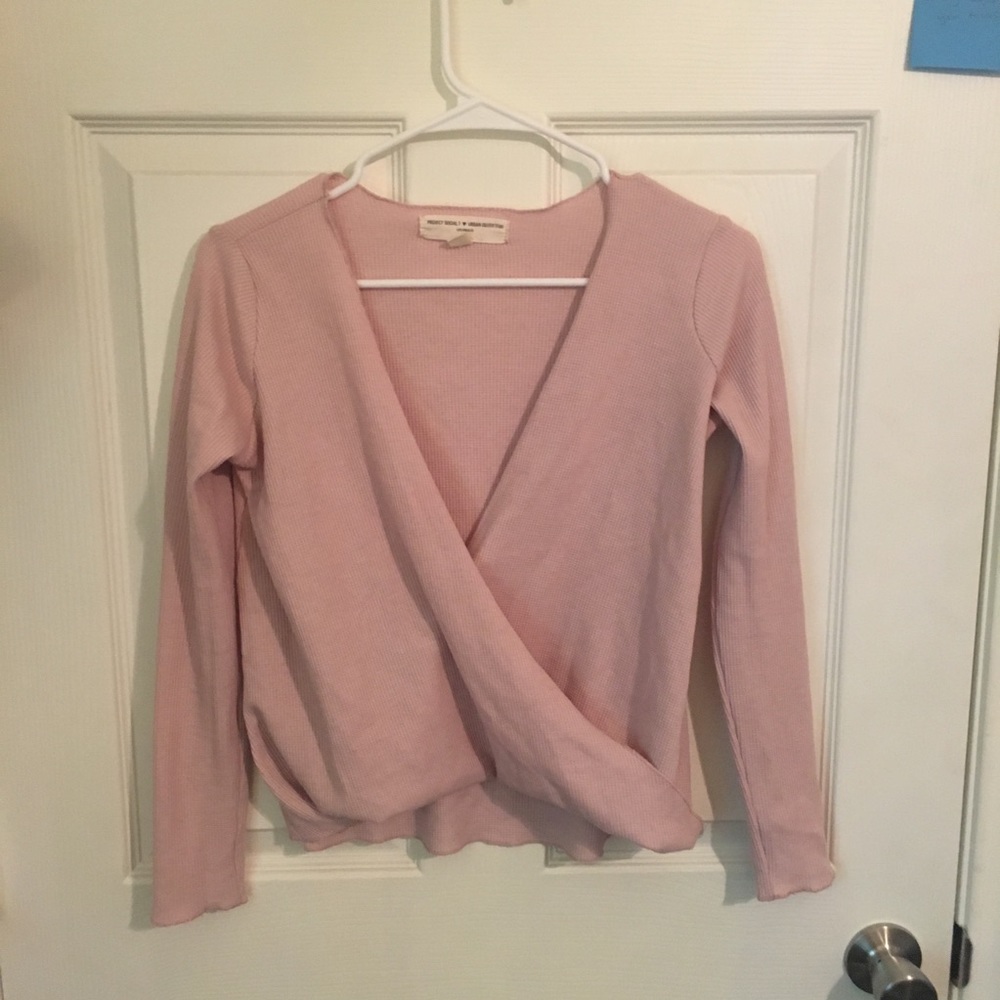 Pink long sleeve top